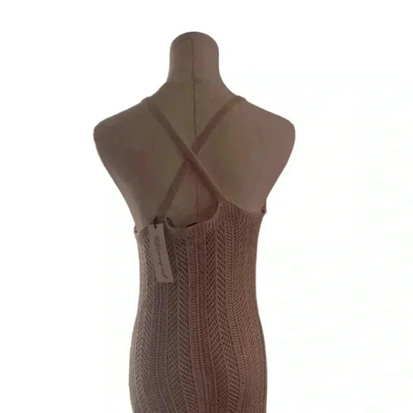 Freshman 1996 Knit Dress Maxi Cream Beige Size Small NWT - Picture 3 of 3